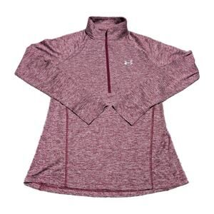 Under Armour Womens Tech Twis Level Sweatshirt Purple Metallic Silver M